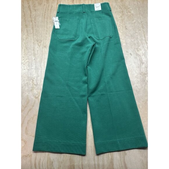 Maeve Anthropologie The Colette Green Elm Pants NWTs $138 Sz 29 Wide Leg Holiday - Picture 3 of 5